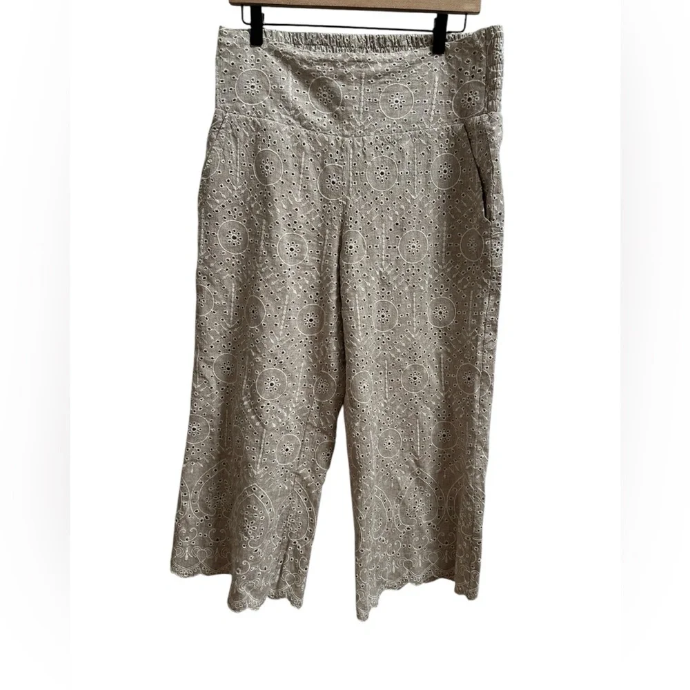 Sundance Tan Ankle Cropped Pants - Picture 2 of 8